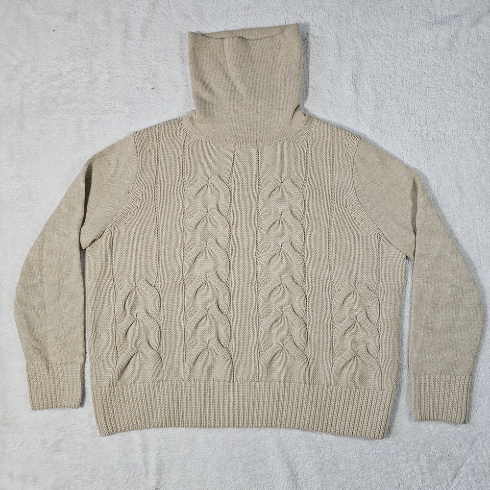 Lafayette 148 New York - Cashmere Cable-Knit Turtleneck Sweater
